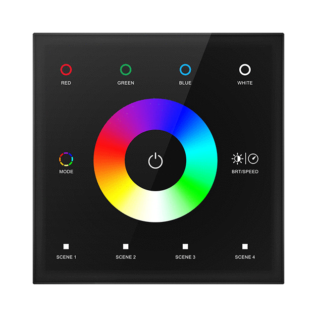 Touch Panel RGBW LED Constant Voltage Controller T4 For adhesive led light strips Touch Panel RGBW LED Constant Voltage Controller T4 For adhesive led light strips